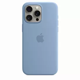 Чехол Apple iPhone 15 Pro Max Silicon Case, светло-синий